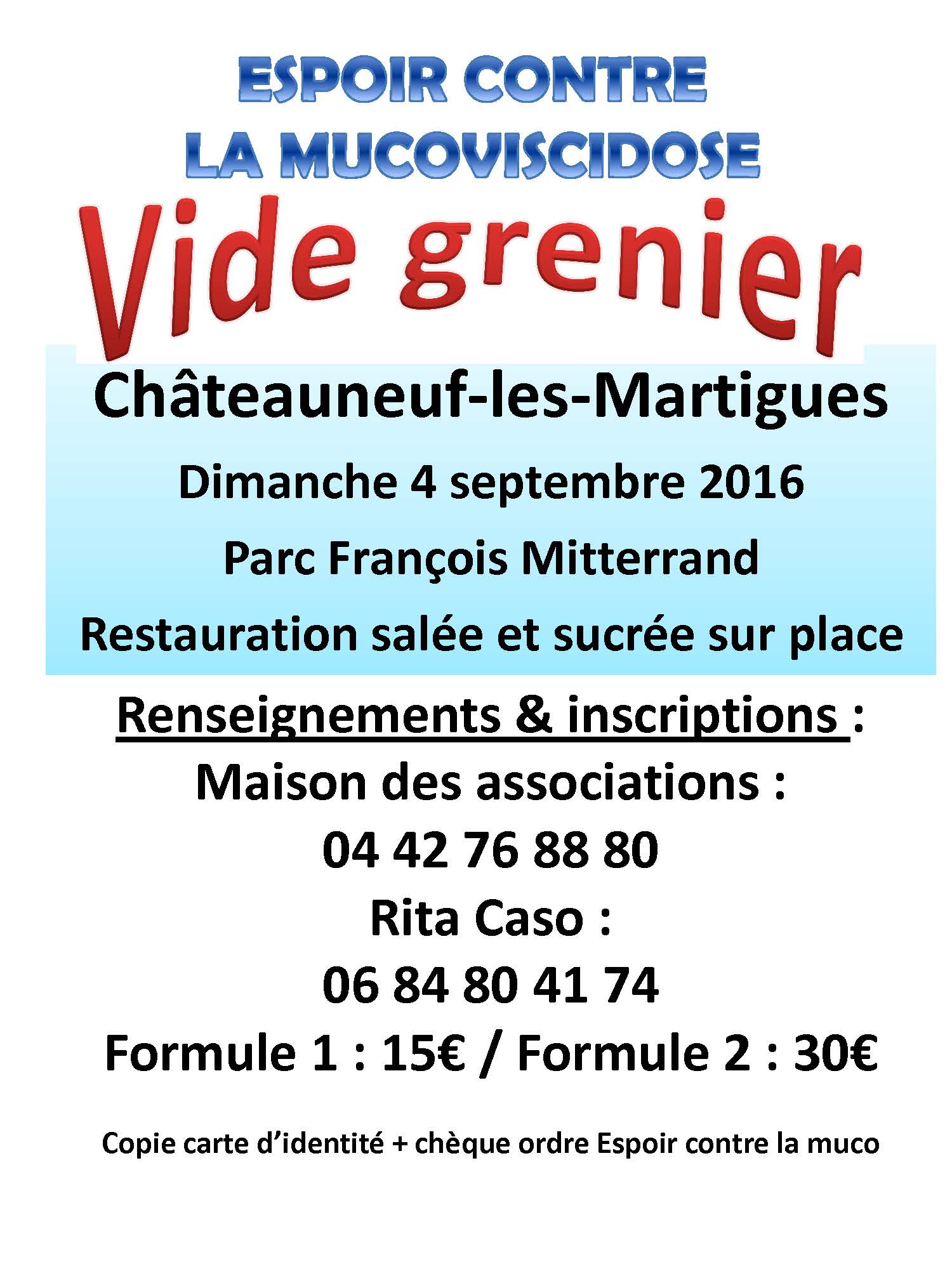 Vide grenier - 4 septembre à Châteauneuf-les-Martigues
